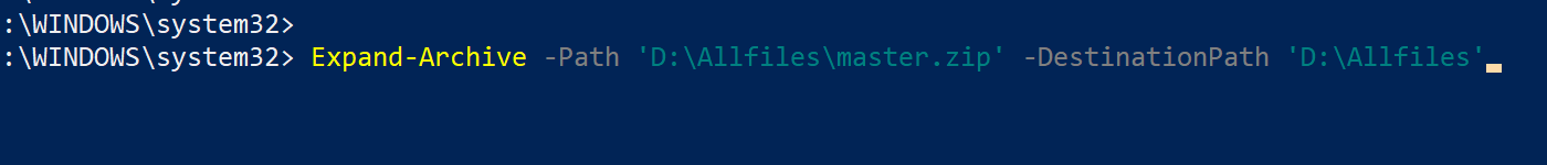 Azure - Expand-Archive