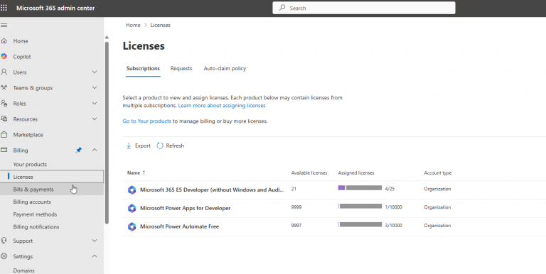 Asignación de licencias a usuarios por pertenencia a grupos