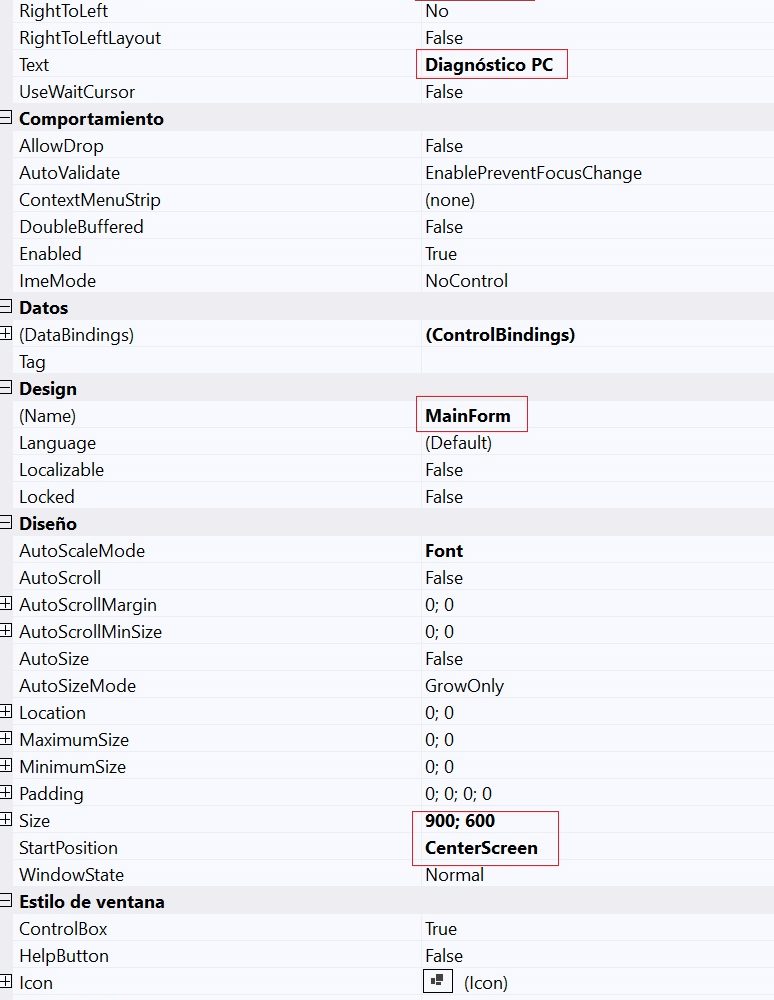 WindowsForms propiedades WindowsForms propiedades